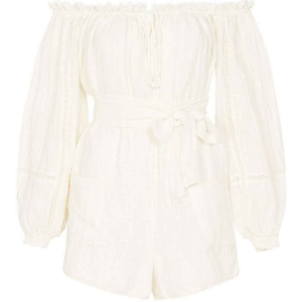 Spell Milla Romper in Off White - Picture 6 of 7